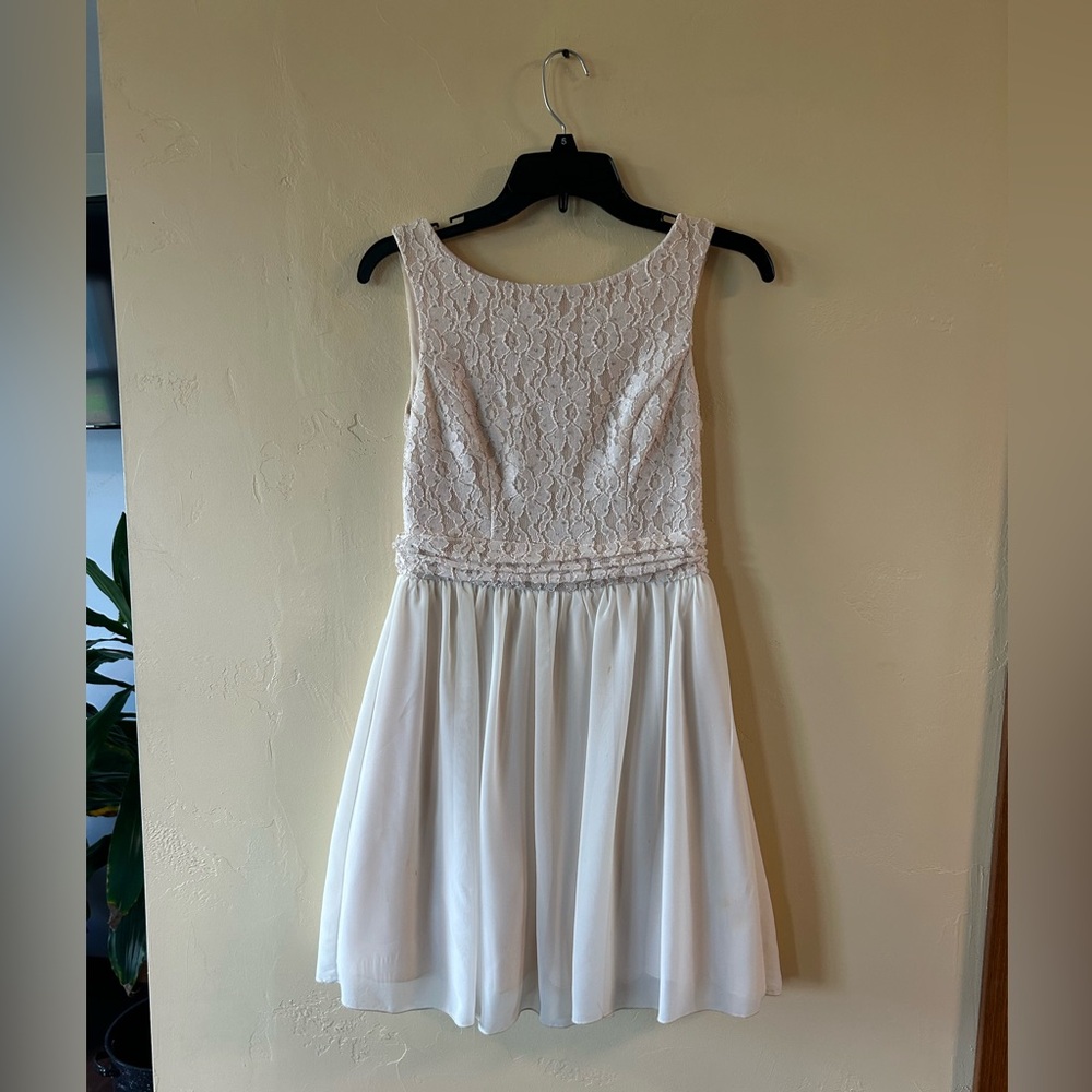 Speechless Cream Lace Dress